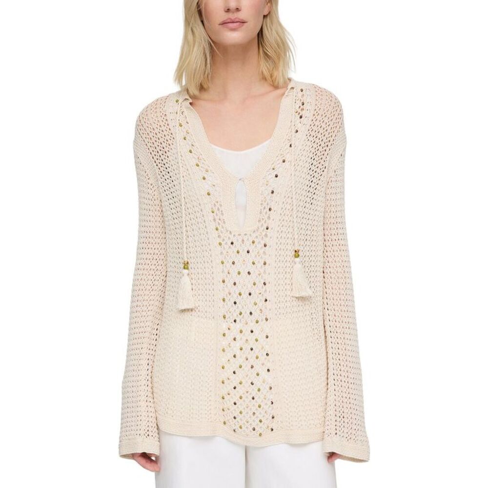 Lafayette 148 New York Womens  Open Stitch Tunic